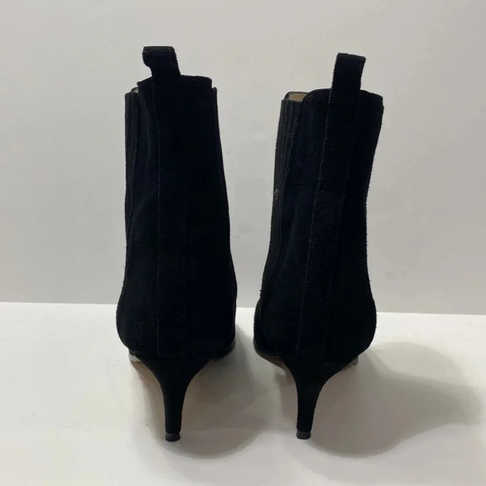 Ivylee Copenhagen Black Suede Pull On Ankle Boots Size 9